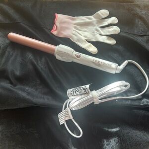 Gold and White Hair Styling Tool Set